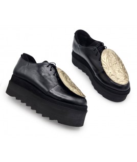 Geometrical Silver Shoes